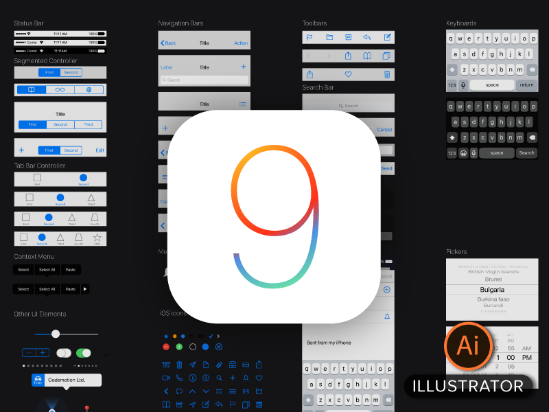 800x600 Free Ios9 Vector Gui Template For Illustrator By Vasil Enchev