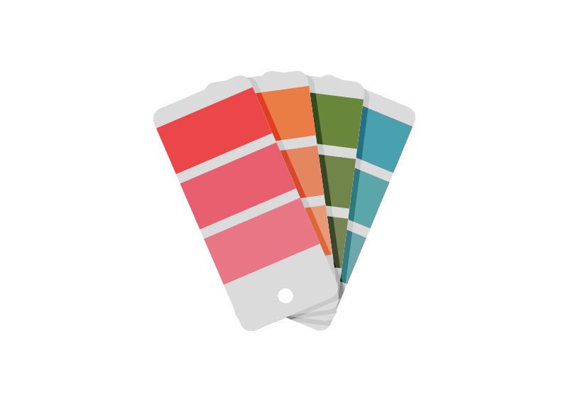 800x566 Color Guide Flat Vector Icon