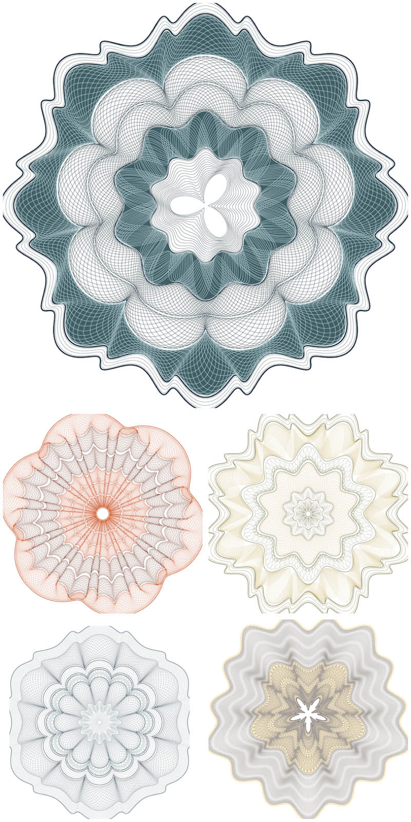 800x1600 Guilloche Patterns Vector Vector Graphics Blog