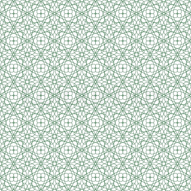 800x800 Vector Seamless Green Guilloche Background Stock Vector Colourbox