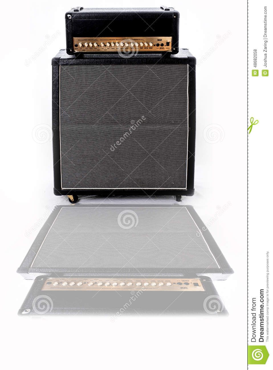 958x1300 Guitar Amp Stack Reflection