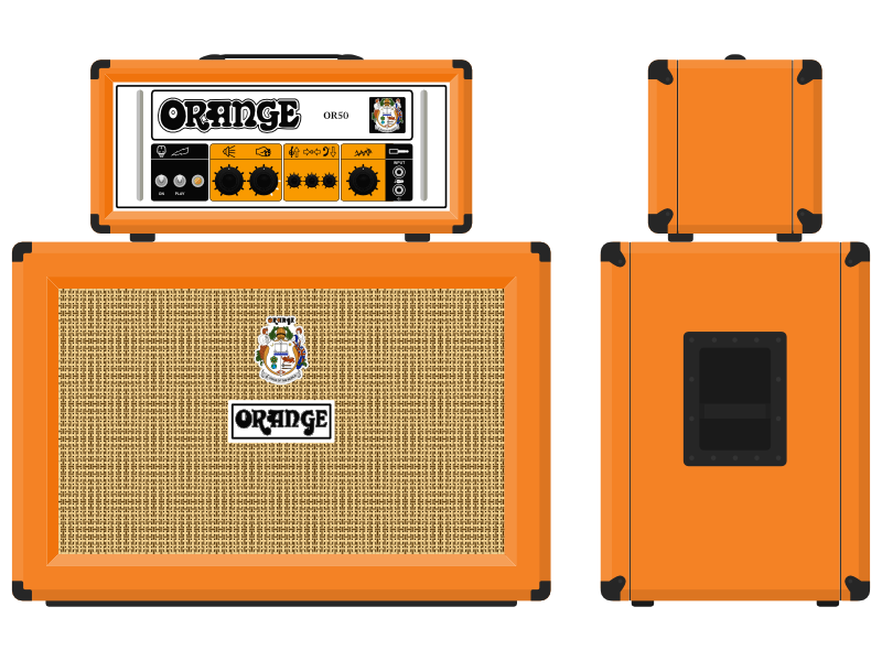 800x600 Orange Or50h Guitar Amp By Tim Caffin