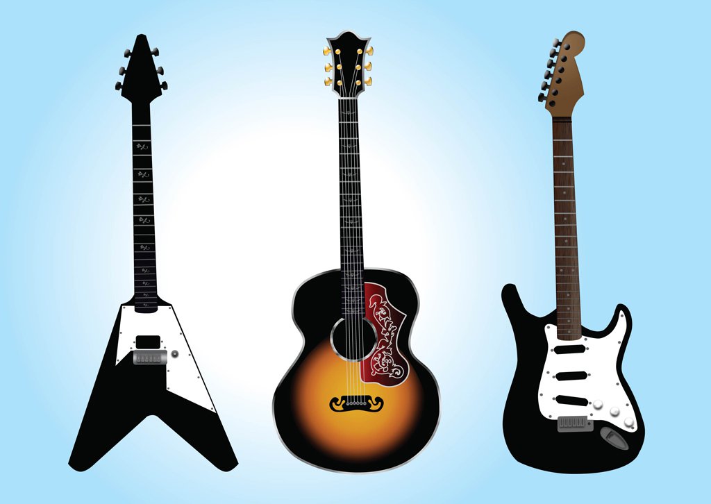 1024x726 Free Guitar Vector Graphics Vector Art Amp Graphics