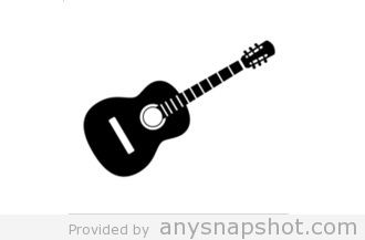 330x217 Guitar Vector Silhouette Clipart