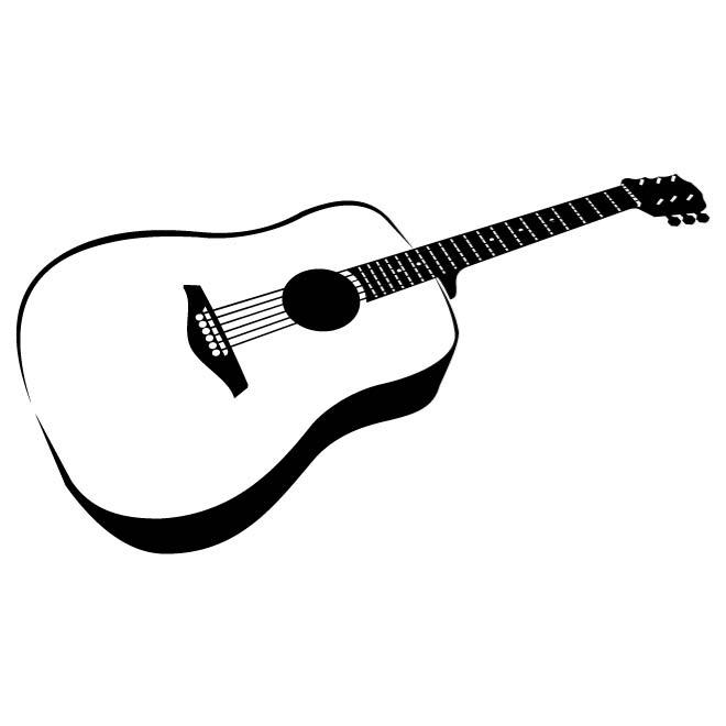 660x660 Classical Guitar Vector Graphics