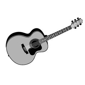 282x282 Acoustic Guitar Vector Free Vector Download 218915 Cannypic