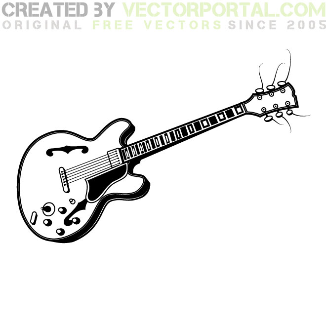 660x660 Electric Guitar Vector Graphics
