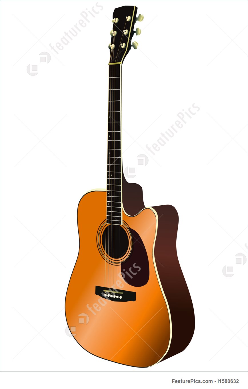868x1360 Acoustic Guitar Vector
