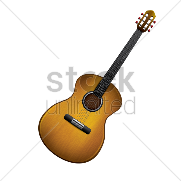 600x600 Acoustic Guitar Vector Image