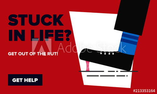 500x300 Get Out Of Bad Depressing Stressful Situation Ad. Stuck In