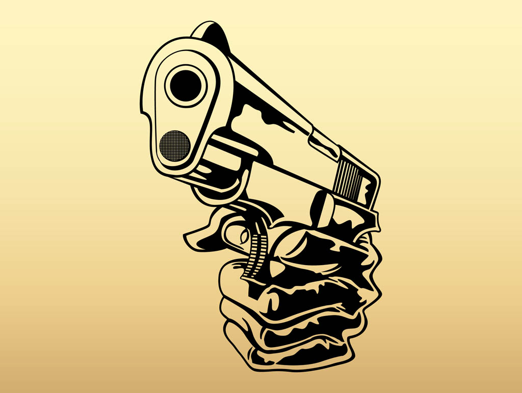 1024x771 Gun Shot Clipart Hand Holding 3589264