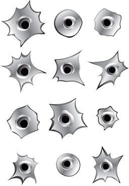 256x368 Gun Shot Hole Free Vector Download (446 Free Vector) For