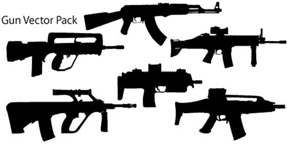 568x286 Guns Vector Pack Free Vector In Adobe Illustrator Ai ( .ai