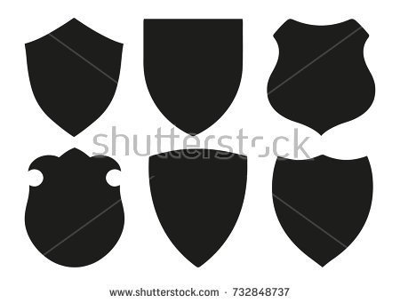 450x341 White Label Gutter Guard Beautiful Shield Shape Vector Set