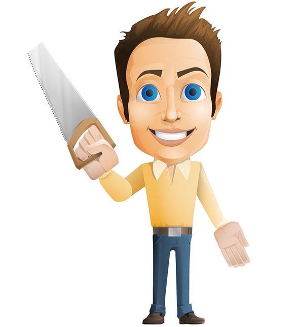 594x644 Free Casual Guy Vector Holding Saw Psd Files, Vectors Amp Graphics