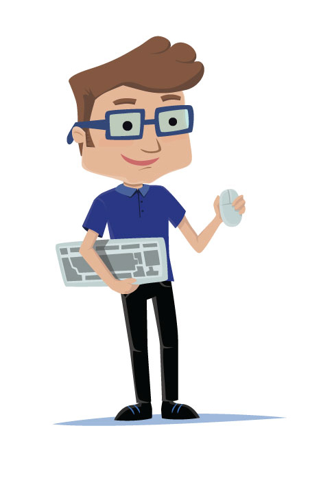 468x703 I.t Guy Vector Illustration