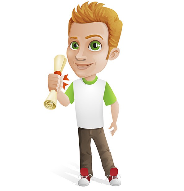 594x616 Casual Guy Vector Character