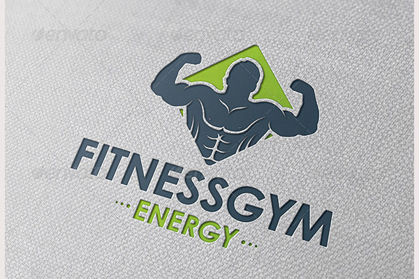 600x400 Gym Fitness Logo Template Psd Format Download Free