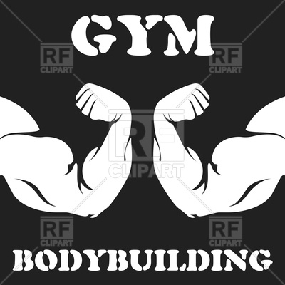 400x400 Download Vector Images Gym And Bodybuilding Emblem With Biceps