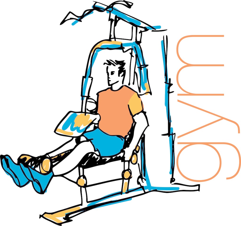 1024x958 Drawing Sketches In The Gym Vector With A Drop Down Machine Free