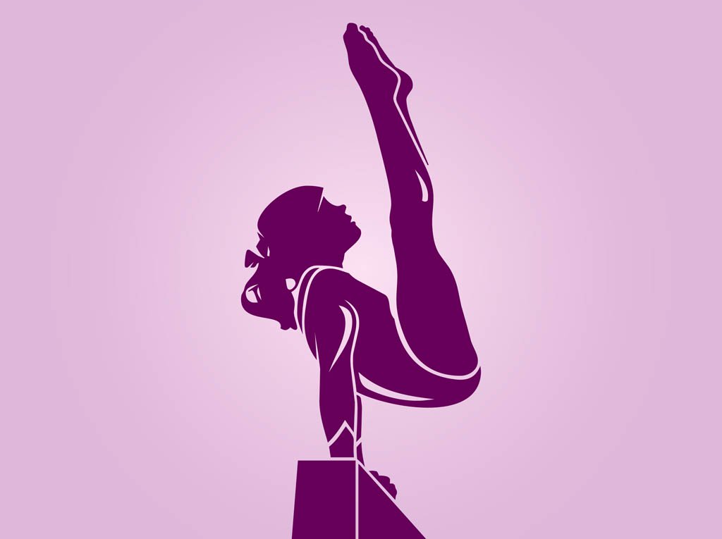 1024x765 Gymnastics Girl Silhouette Vector Art Amp Graphics