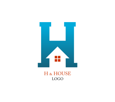 389x346 Building H Letter Alphabets Inspiration Vector Logo Design