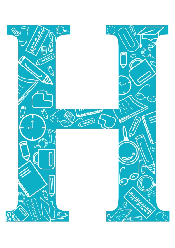 600x849 Education Elements With H Vector Material