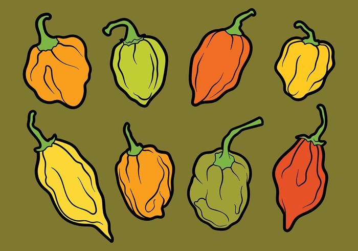 700x490 Habanero Vector Icons