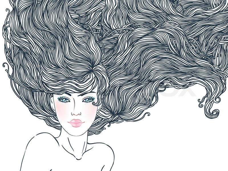 800x600 Spa Beauty Beautiful Woman With Long Hair In Lines, Background