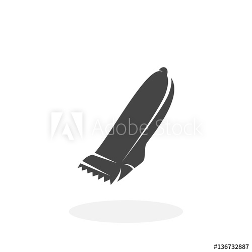500x500 Hair Clipper Icon. Vector Logo On White Background