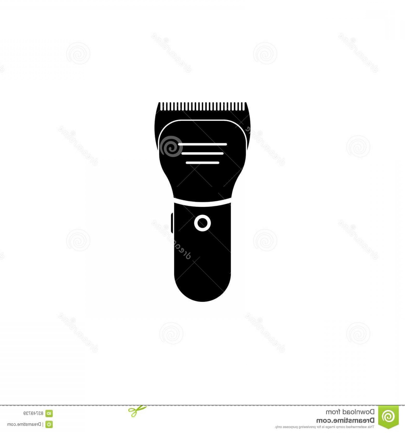 1560x1668 Stock Illustration Hair Clipper Vector Icon Shear Cutter White