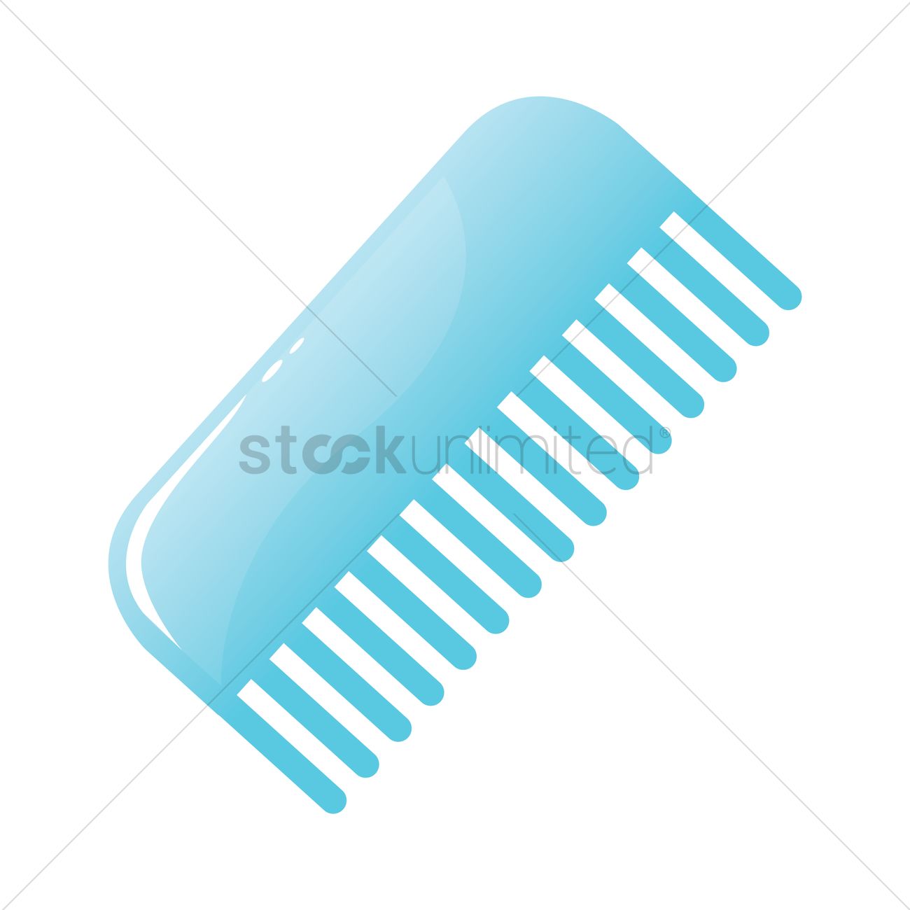 1300x1300 Hair Comb Vector Image