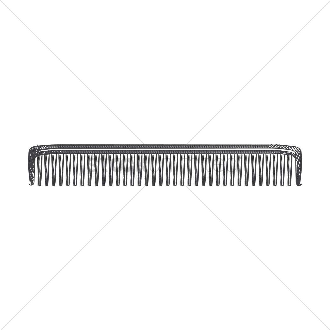 1300x1300 Hair Comb Vector Image