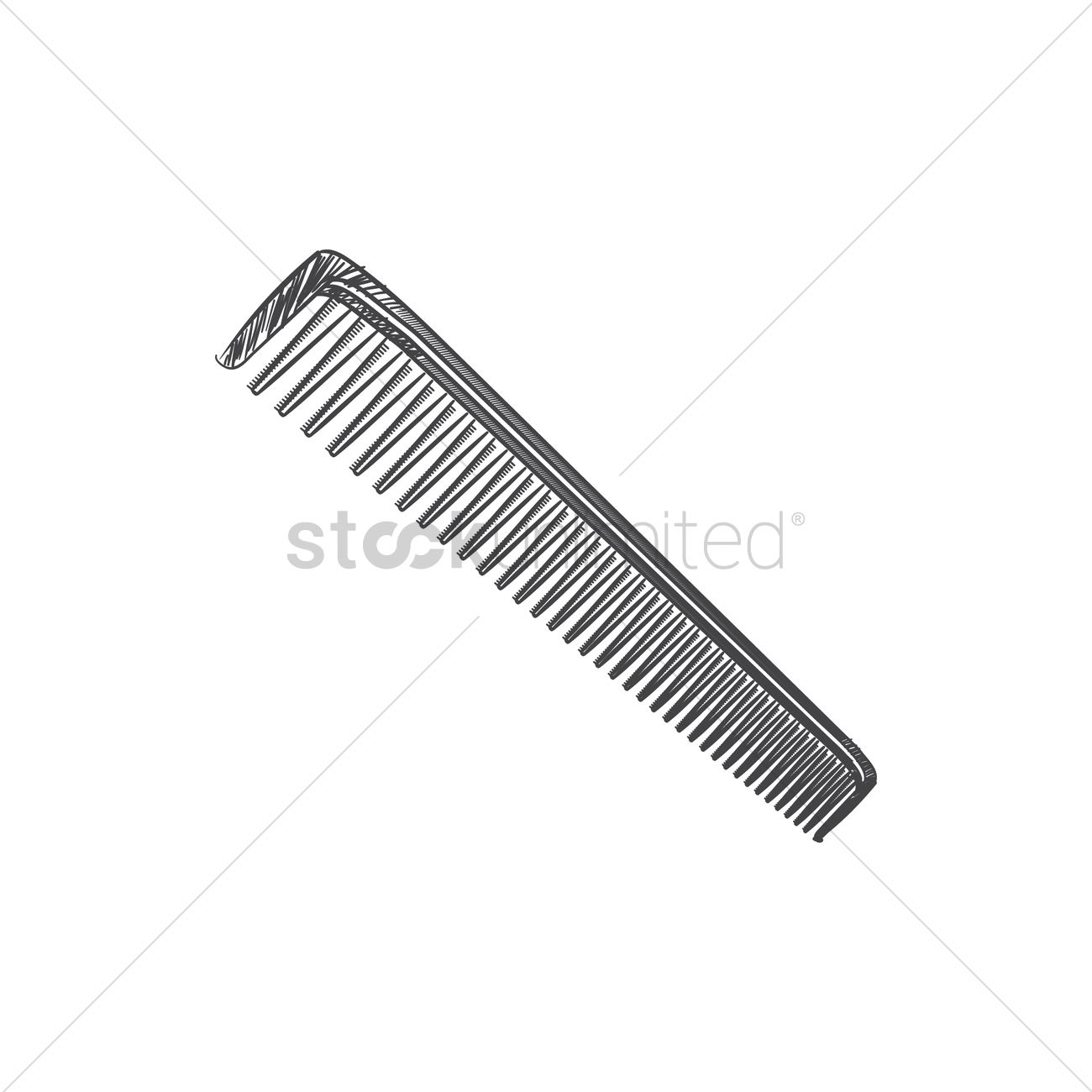 1300x1300 Hair Comb Vector Image