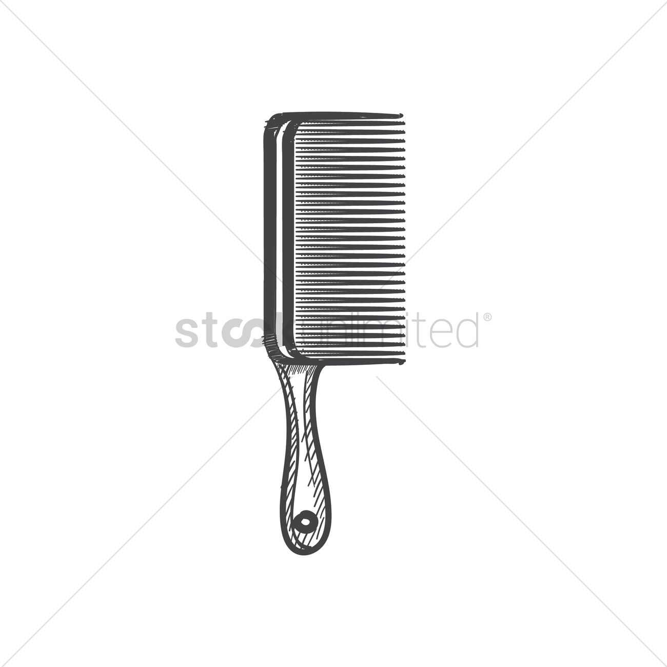 1300x1300 Hair Comb Vector Image
