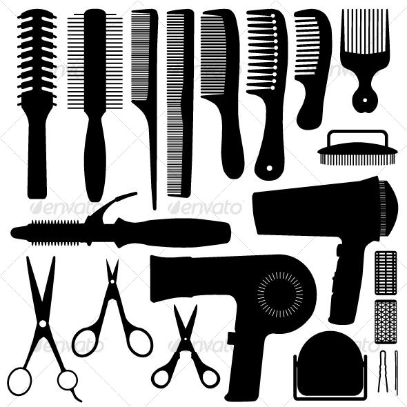 590x590 Scissors And Comb Vector Item 2 Hairdresser Business Card