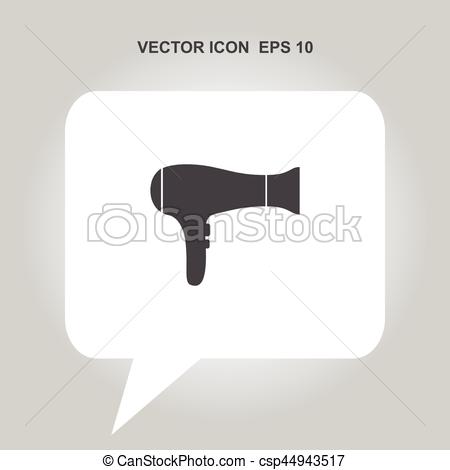450x470 Hair Dryer Vector Icon.