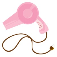 200x200 Hairdryer Dryer Blow Blows Hair Hairs Dry Dries Free Vector