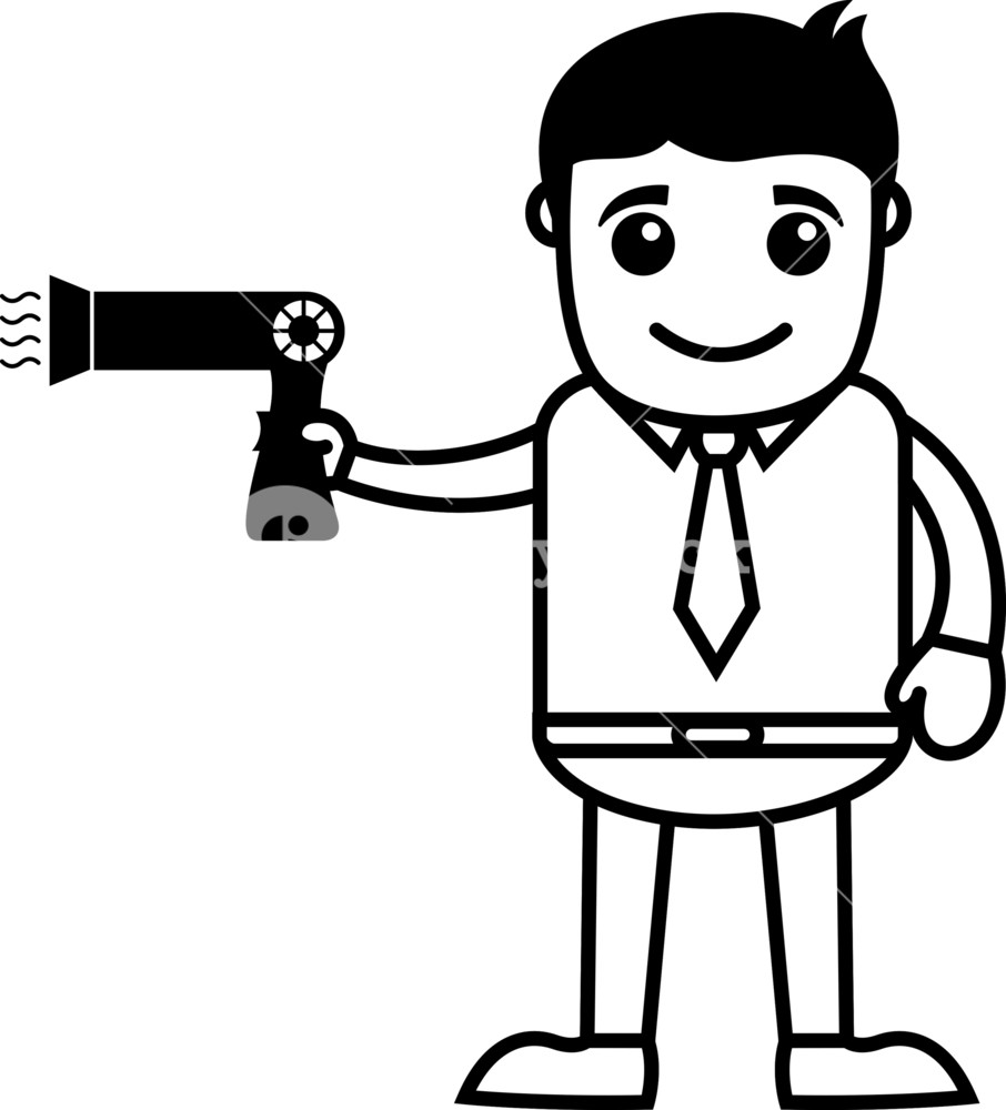 906x1000 Man With Hair Dryer