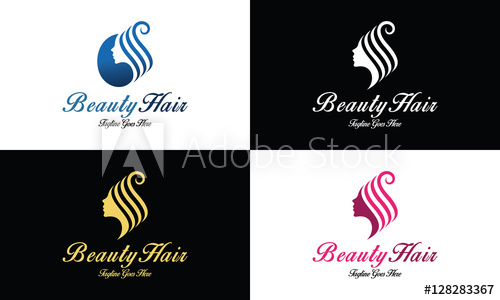500x300 Beauty Hair Logo Design Template ,beauty Salon Logo ,vector