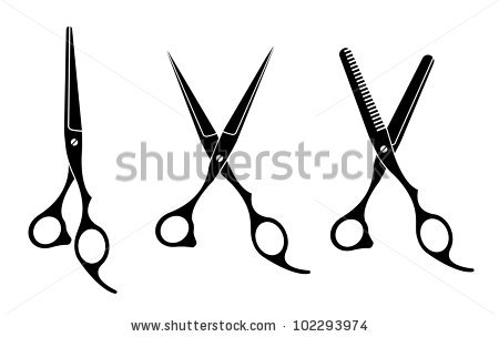 450x304 Hair Scissor Silhouette Clipart
