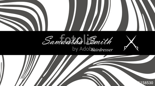 500x278 Creative Modern Hair Stylist Business Card, With Abstract Gray