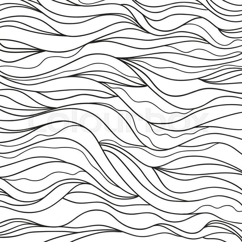 800x800 Background. Hand Drawn Lines. Hair Texture. Monochrome Wave