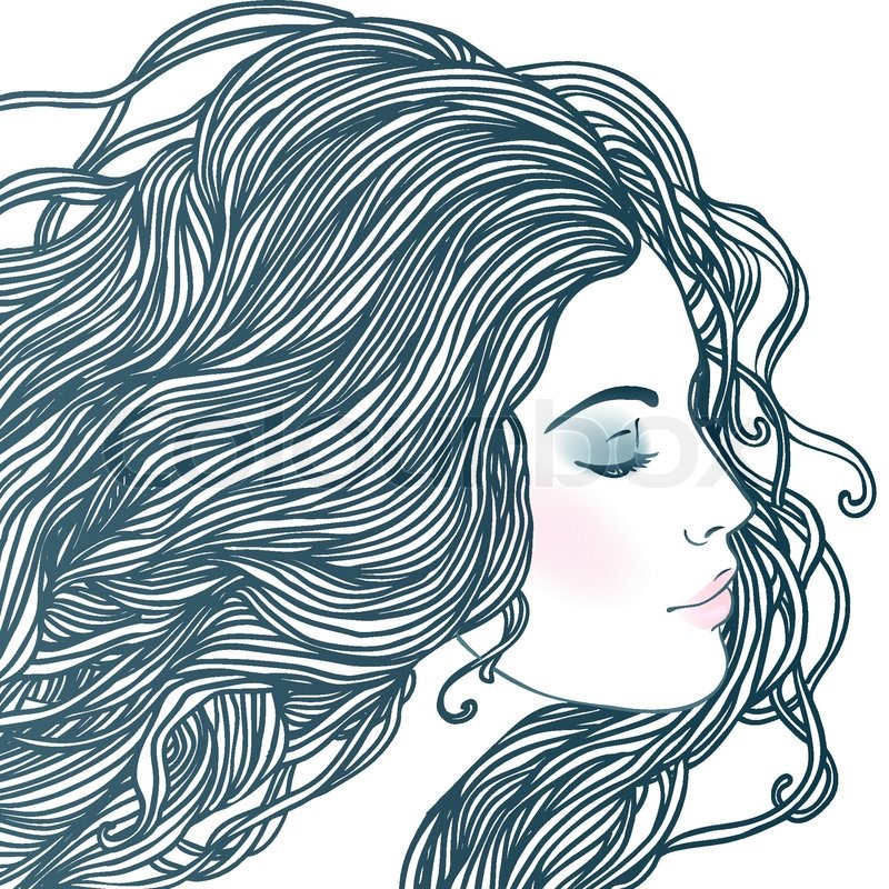 800x800 Beauty Salon Portrait Of Pretty Young Woman In Profile View With