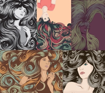 418x368 Hair Free Vector Download (484 Free Vector) For Commercial Use