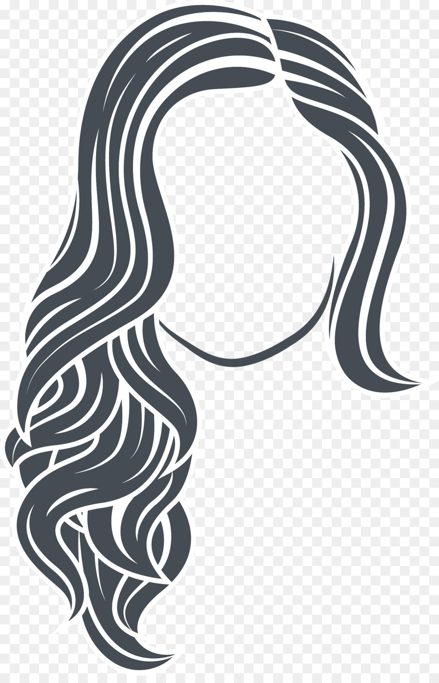 900x1400 Hairdresser Euclidean Vector Long Hair