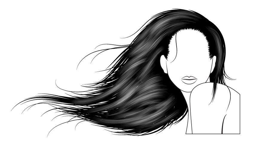 850x483 How To Vector Hair With Brushes In Adobe Illustrator