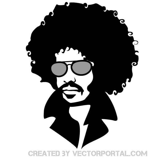 660x660 Man With Afro Hair Free Vector 123freevectors