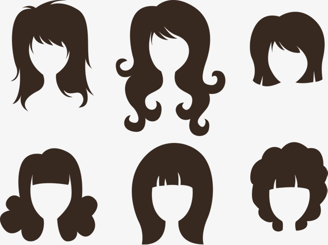 650x485 Cute Simple Beauty Hair Cartoon Vector, Beauty Vector, Hair Vector