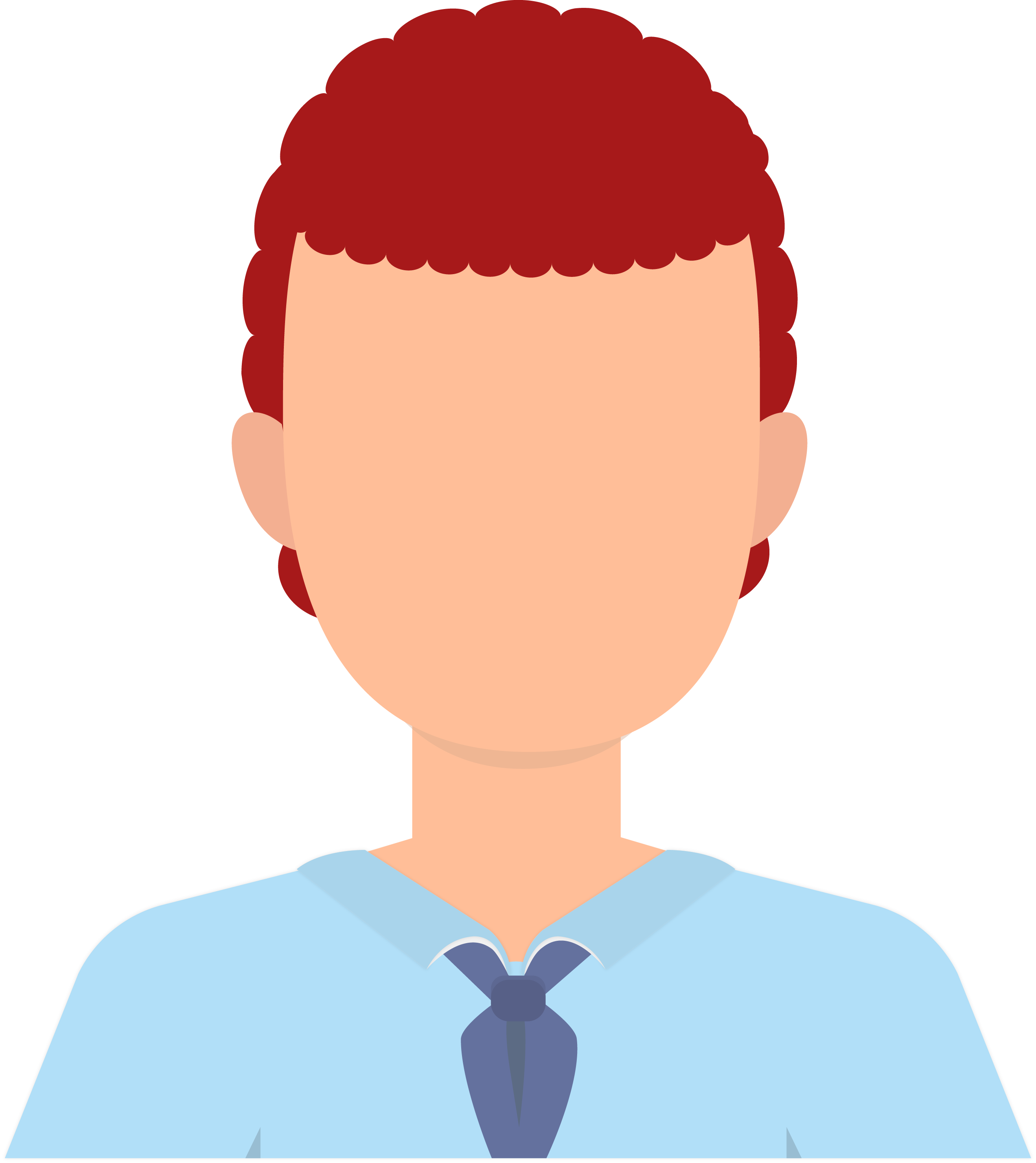 2635x2957 Red Hair Nose Illustration